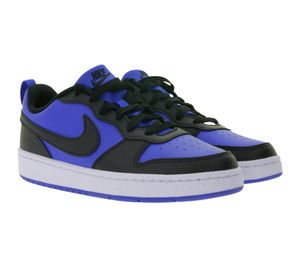 Baskets basses NIKE Court Borough pour enfant avec semelle amovible, Baskets basses pour adolescent, HM6293 480 Bleu/Noir Baskets basses NIKE Court Borough pour enfant avec semelle amovible, Baskets basses pour adolescent, HM6293 480 Bleu/Noir