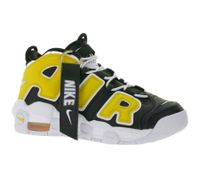 NIKE Air More Uptempo - Sneakers da bambino, in vera pelle, per ragazzi, scarpe da basket, FN0262 001, Nero/Giallo NIKE Air More Uptempo - Sneakers da bambino, in vera pelle, per ragazzi, scarpe da basket, FN0262 001, Nero/Giallo