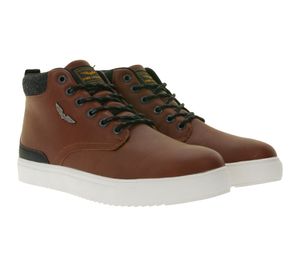 PME LEGEND Lexing-T Mid-Top Sneaker Casual Sneaker Lace-Up Shoes PBO216011-898 Cognac-Brown