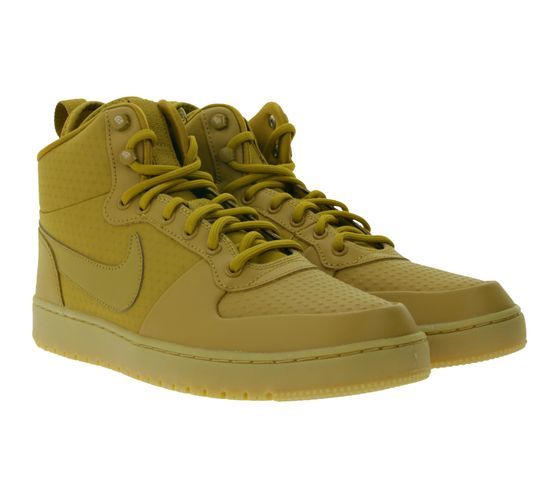NIKE Court Borough Mid Men's Water-Resistant Genuine Leather Sneaker AA0547 700 Brown