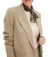 stylischer Damen Ausgeh-Blazer Herbst-Blazer Business-Blazer Baumwoll-Blazer 969739 Khaki