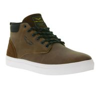 PME LEGEND Strike Men's Mid-Top Sneakers with Removable EVA Insole Casual Sneakers Lace-Up Shoes PBO216038-898 Brown