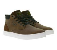 PME LEGEND Strike Men's Mid-Top Sneakers with Removable EVA Insole Casual Sneakers Lace-Up Shoes PBO216038-898 Brown