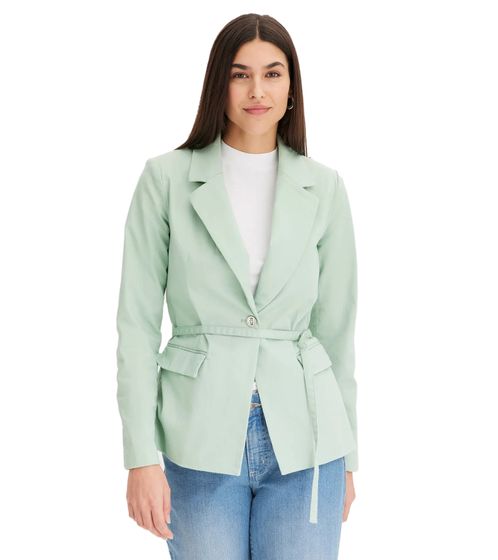 Elegante blazer de noche para mujer, blazer de otoño, blazer de negocios, blazer de algodón, 940514 menta