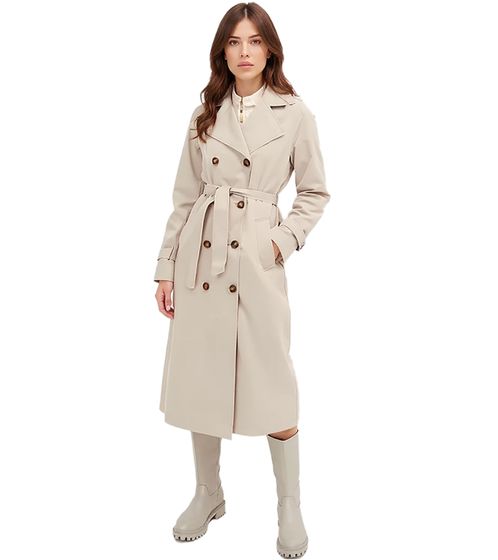 Women's Coat: Everyday Trench Coat Style Business Jacket 944363 Beige