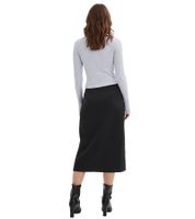 Falda Midi para Mujer, Falda Cruzada con Algodón, Falda de Noche 917444 Negra Falda Midi para Mujer, Falda Cruzada con Algodón, Falda de Noche 917444 Negra