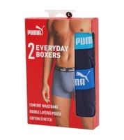 Lot de 2 boxers PUMA Everyday Basic en coton pour homme (701232894) - Noir, Gris, Bleu, Vert, Rouge Lot de 2 boxers PUMA Everyday Basic en coton pour homme (701232894) - Noir, Gris, Bleu, Vert, Rouge