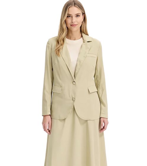 Stylish women's evening blazer, autumn blazer, business blazer, 909552 khaki
