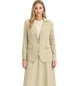 Elegante blazer da sera da donna, blazer autunnale, blazer business, 909552 kaki Elegante blazer da sera da donna, blazer autunnale, blazer business, 909552 kaki