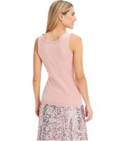 Women's Knit Top, Summer Top, Round Neck, Sleeveless, 937285 Pink Women's Knit Top, Summer Top, Round Neck, Sleeveless, 937285 Pink