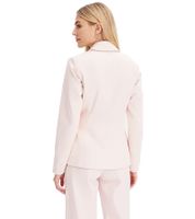 Elegante blazer da sera da donna con cintura, blazer business, blazer in cotone, 959825 rosa