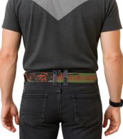 Avenged Sevenfold A7X Gürtel von der Metal-Band Stoff-Gürtel Totenkopf mit Stahlhelm und Fledermausflügel Alltags-Gürtel für Damen und Herren ca. 126cm mit Band-Schriftzug BT111786ASF0 Oliv-Grün Avenged Sevenfold A7X Gürtel von der Metal-Band Stoff-Gürtel Totenkopf mit Stahlhelm und Fledermausflügel Alltags-Gürtel für Damen und Herren ca. 126cm mit Band-Schriftzug BT111786ASF0 Oliv-Grün