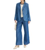 eleganter Lyocell-Blazer für Damen bequemer Ausgeh-Blazer Business-Blazer 931800 Blau