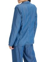 eleganter Lyocell-Blazer für Damen bequemer Ausgeh-Blazer Business-Blazer 931800 Blau