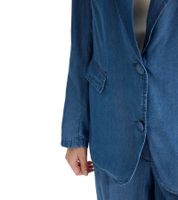 eleganter Lyocell-Blazer für Damen bequemer Ausgeh-Blazer Business-Blazer 931800 Blau