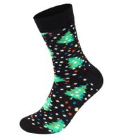 2 Paar Happy Socks Baumwoll-Socken Sparpack im weihnachtlichen-Design Alltags-Strümpfe in Geschenk-Box P001737 Schwarz/Grün/Rot