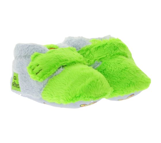 Ugg X Sesame Street Baby Kinder Hausschuhe mit Oscar the Grouch-Print Krabbelschuhe 1147211I Grün/Grau
