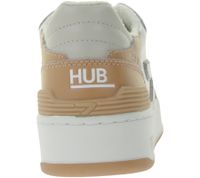 Sneakers da donna HUB Smash L31 con fodera in spugna, in vera pelle, W50008L31-L10-947, Bianco/Rosa Sneakers da donna HUB Smash L31 con fodera in spugna, in vera pelle, W50008L31-L10-947, Bianco/Rosa