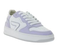 Sneakers da donna HUB Smash L31 con fodera in spugna, vera pelle, W5008L31-L10-948, bianco/viola Sneakers da donna HUB Smash L31 con fodera in spugna, vera pelle, W5008L31-L10-948, bianco/viola