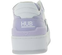 Sneakers da donna HUB Smash L31 con fodera in spugna, vera pelle, W5008L31-L10-948, bianco/viola Sneakers da donna HUB Smash L31 con fodera in spugna, vera pelle, W5008L31-L10-948, bianco/viola