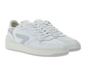 Sneakers da donna HUB Smash L31 con fodera in spugna, in vera pelle, W5008L31-L10-945 Bianco/Argento Sneakers da donna HUB Smash L31 con fodera in spugna, in vera pelle, W5008L31-L10-945 Bianco/Argento
