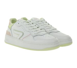 Sneakers da donna HUB Smash L31 con fodera in spugna, vera pelle, W5008L31-L10-A21, Bianco/Rosa Sneakers da donna HUB Smash L31 con fodera in spugna, vera pelle, W5008L31-L10-A21, Bianco/Rosa
