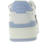 HUB Smash L31 Women's Terry-Lined Sneakers, Genuine Leather Shoes, W5008L31-L10-919 White/Blue HUB Smash L31 Women's Terry-Lined Sneakers, Genuine Leather Shoes, W5008L31-L10-919 White/Blue
