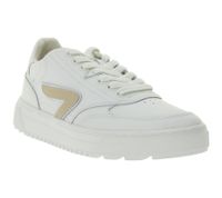 Sneakers da donna HUB Duke con fodera in spugna, in vera pelle, W50008L31-L10-947, Bianco/Beige Sneakers da donna HUB Duke con fodera in spugna, in vera pelle, W50008L31-L10-947, Bianco/Beige