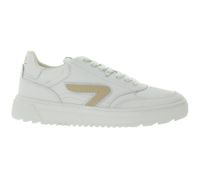 Sneakers da donna HUB Duke con fodera in spugna, in vera pelle, W50008L31-L10-947, Bianco/Beige Sneakers da donna HUB Duke con fodera in spugna, in vera pelle, W50008L31-L10-947, Bianco/Beige