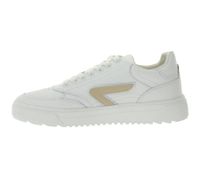Sneakers da donna HUB Duke con fodera in spugna, in vera pelle, W50008L31-L10-947, Bianco/Beige Sneakers da donna HUB Duke con fodera in spugna, in vera pelle, W50008L31-L10-947, Bianco/Beige