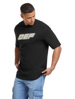 DEF MERCH souvenir T-shirts with a large brand print, round neck, in black, beige, or camouflage DEF MERCH souvenir T-shirts with a large brand print, round neck, in black, beige, or camouflage
