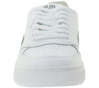 Sneakers da donna HUB Duke con fodera in spugna, vera pelle, W6409L31-L10-449, bianco/grigio Sneakers da donna HUB Duke con fodera in spugna, vera pelle, W6409L31-L10-449, bianco/grigio