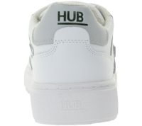 Sneakers da donna HUB Duke con fodera in spugna, vera pelle, W6409L31-L10-449, bianco/grigio Sneakers da donna HUB Duke con fodera in spugna, vera pelle, W6409L31-L10-449, bianco/grigio