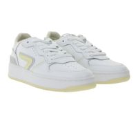 Sneakers da donna HUB Smash L31 con fodera in spugna, in vera pelle, W5008L31-L10-897, Bianco/Beige Sneakers da donna HUB Smash L31 con fodera in spugna, in vera pelle, W5008L31-L10-897, Bianco/Beige