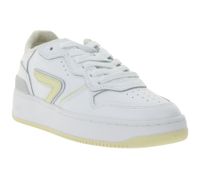 Sneakers da donna HUB Smash L31 con fodera in spugna, in vera pelle, W5008L31-L10-897, Bianco/Beige Sneakers da donna HUB Smash L31 con fodera in spugna, in vera pelle, W5008L31-L10-897, Bianco/Beige