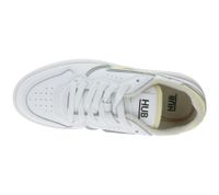 Sneakers da donna HUB Smash L31 con fodera in spugna, in vera pelle, W5008L31-L10-897, Bianco/Beige Sneakers da donna HUB Smash L31 con fodera in spugna, in vera pelle, W5008L31-L10-897, Bianco/Beige