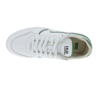 HUB Smash L31 Women's Terry-Lined Sneakers, Genuine Leather, W5008L31-L10-896 White/Green HUB Smash L31 Women's Terry-Lined Sneakers, Genuine Leather, W5008L31-L10-896 White/Green