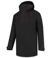 Giacca invernale isolante da uomo Blue LOOP Originals Virga Iso Long Jacket, giacca invernale sostenibile con finitura OrganoTex Industrial DWR M-VJL006-22, nera o verde scuro