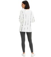 Classic women's knit sweater with shiny pinstripes, everyday sweater, 972785, wool-white Classic women's knit sweater with shiny pinstripes, everyday sweater, 972785, wool-white