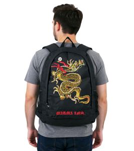 Sac à dos Miami Ink Oriental Dragon Tattoo Noir Sac à dos Miami Ink Oriental Dragon Tattoo Noir