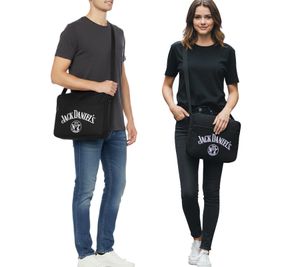 Jack Daniel's Canvas Shoulder Bag Messenger Bag Laptop Bag Fan Merchandise 38 x 28 x 5 cm Black Jack Daniel's Canvas Shoulder Bag Messenger Bag Laptop Bag Fan Merchandise 38 x 28 x 5 cm Black