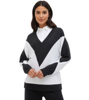 bequemer Damen Strick-Pullover im Rautendesign Alltags-Pullover 978974 Grau bequemer Damen Strick-Pullover im Rautendesign Alltags-Pullover 978974 Grau