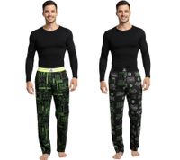 RE:COVERED X XBOX Series X Lounge Pants Men's Pajama Pants Stylish Pajama Pants in Black/Green or Black/Neon Green RE:COVERED X XBOX Series X Lounge Pants Men's Pajama Pants Stylish Pajama Pants in Black/Green or Black/Neon Green