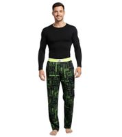 RE:COVERED X XBOX Series X Lounge Pants Men's Pajama Pants Stylish Pajama Pants in Black/Green or Black/Neon Green RE:COVERED X XBOX Series X Lounge Pants Men's Pajama Pants Stylish Pajama Pants in Black/Green or Black/Neon Green