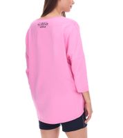 Sudadera SOCCX de Cuello Redondo Oversize para Mujer - Suéter Diario en Azul, Blanco o Rosa Sudadera SOCCX de Cuello Redondo Oversize para Mujer - Suéter Diario en Azul, Blanco o Rosa