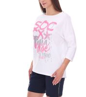 Sudadera SOCCX de Cuello Redondo Oversize para Mujer - Suéter Diario en Azul, Blanco o Rosa Sudadera SOCCX de Cuello Redondo Oversize para Mujer - Suéter Diario en Azul, Blanco o Rosa