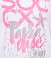 Sudadera SOCCX de Cuello Redondo Oversize para Mujer - Suéter Diario en Azul, Blanco o Rosa Sudadera SOCCX de Cuello Redondo Oversize para Mujer - Suéter Diario en Azul, Blanco o Rosa