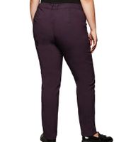 Pantalones elásticos sheego Bengalin para mujer, modernos pantalones de ocio, pantalones de vestir, tallas grandes, 13399 rojo vino, talla normal o corta