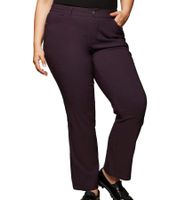 Pantalones elásticos sheego Bengalin para mujer, modernos pantalones de ocio, pantalones de vestir, tallas grandes, 13399 rojo vino, talla normal o corta