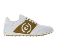 DUCA DEL COSMA Valderama Herren Golf-Schuhe mit wasserdichtem Sockensystem Damen Echtleder-Schuhe Sport-Schuhe 121257-100 Weiß